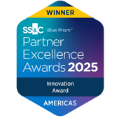 SS&C Blue Prism Partner Excellence Award 2025 Innovation Award Americas