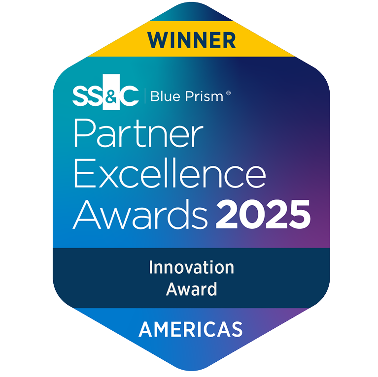 SS&C Blue Prism Partner Excellence Award 2025 Innovation Award Americas
